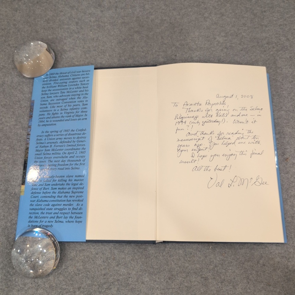 Selma A Novel of the Civil War Val L McGee Signed Hardcover 2008 1st Ed 260427 - Picture 3 of 4